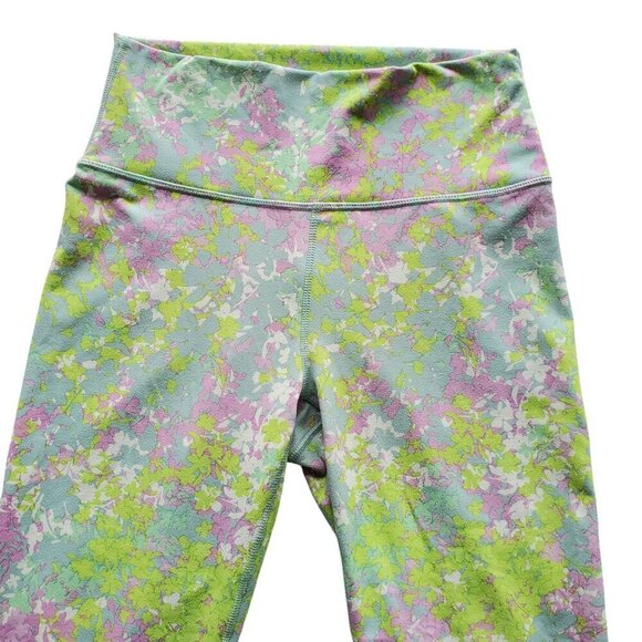 Fabletics Power Hold High Waisted 7/8 Length Bright Pastel Floral pocket XS - Picture 4 of 15